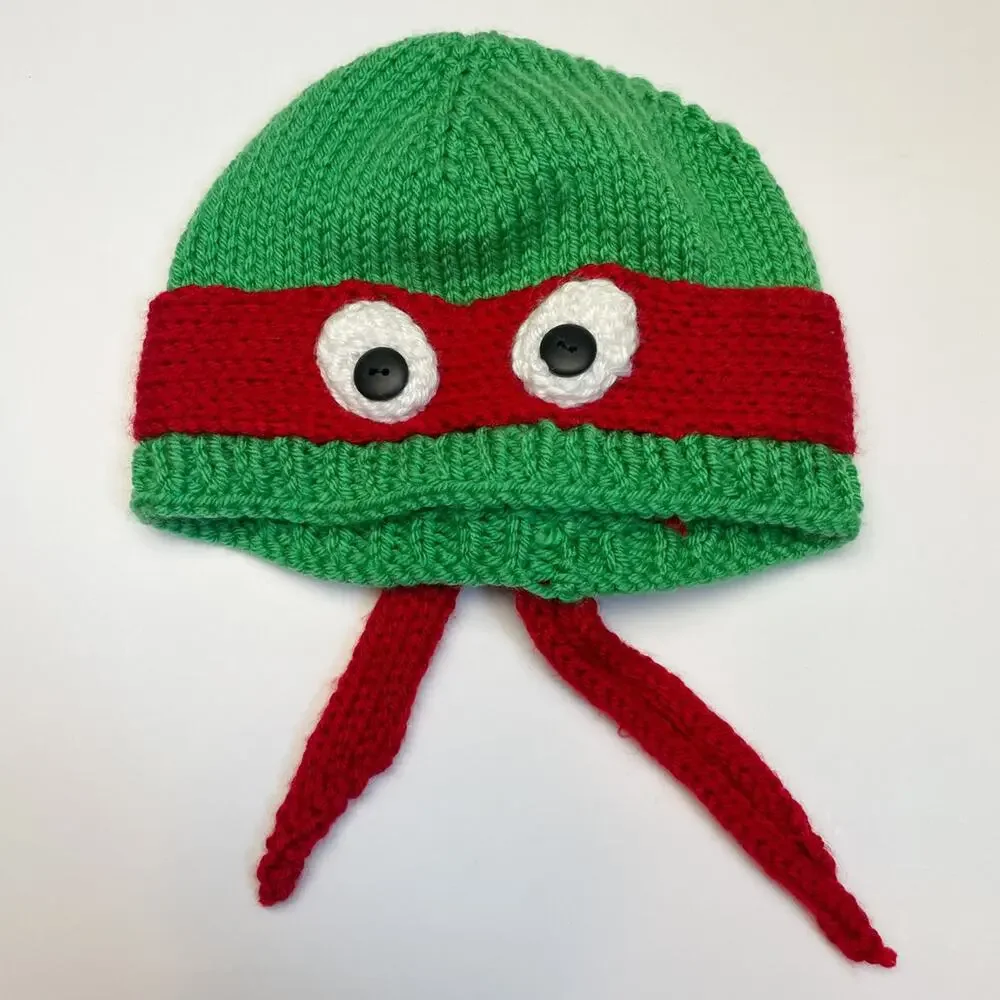 Crocheted Ninja Turtle Hat